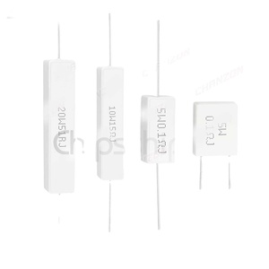 <span class=keywords><strong>10</strong></span> pièces/paquet Résistance en céramique bobinée 5W 10W <span class=keywords><strong>20W</strong></span> 0,1 0,15 0,5 2 15 20 25 30 33 100 330 1K 20K <span class=keywords><strong>Ohm</strong></span> 5 <span class=keywords><strong>10</strong></span> 20 Watt Résistance en ciment - Product Image 1