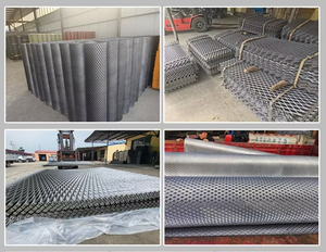 Filtres en maille expansée en acier inoxydable antidérapants à profil <span class=keywords><strong>de</strong></span> brins surélevés, conception auto-drainante, découpe sur mesure - Product Image 1