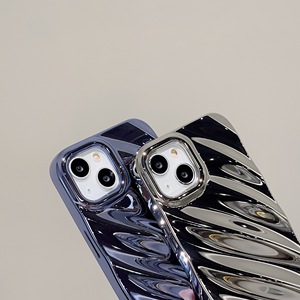 Sang Trọng Long Lanh 3D Nước Gợn Sóng Mạ Mềm TPU Điện Thoại Trường Hợp Đối Với iPhone 12 13 14 15 Pro Max Chống-Thả Mỏng Bì<span class=keywords><strong>a</strong></span> Shell - Product Image 5