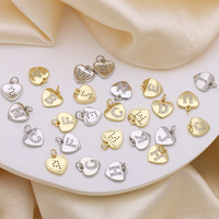 Collier pendentif en or avec nom personnalisé, design original, cœur d'amour, cœur pêche, 26 lettres anglaises, incrusté de zirconium, vente en gros