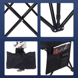 Chaises pliantes multi-personnes pour l'extérieur, pour le camping, le jardin et les parcs - Tissu Oxford durable et acier au carbone, chaises de sport pour six personnes - Product Image 4