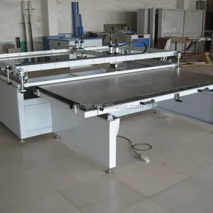 HSS1200*2400 Large pneumatic sliding table silk screen printer for glass ,pvc sheet