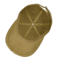 Gorra de Béisbol de Algodón de 6 Paneles con Logotipo Personalizado al por Mayor, Estilo Vintage, Ajustable, Unisex, Casual, Tipo Dad Hat