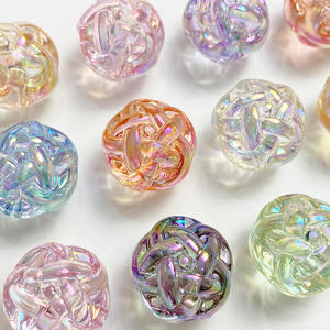 ลูกปัดอะคริลิคสีใส12/16/18มม. น่ารักสำหรับทำเครื่องประดับ DIY - Product Image 3