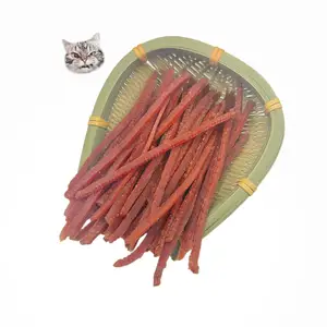 Hot Selling Natural Pet Snacks New Cat Treats Premium Duck Minced Shreds Dry Cat Food Thin Duck Strips Wholesale