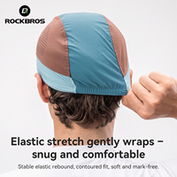 Casquette de cyclisme ROCKBROS légère et réglable pour l'extérieur, respirante, anti-transpiration avec aérations en maille, visière pliable, nylon/spandex