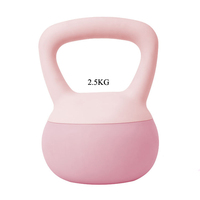 Kettlebell Compacto para Gimnasio en Casa, Diseño que Ahorra Espacio, Color Rosa para Damas, Accesorio de Ejercicio Seguro para el Suelo, Equipo de Yoga