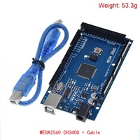 Para Mega2560 ATMEGA16U2 / Pro Mini MEGA 2560 Mega+WiFi R3 ATmega2560 CH340G para Arduino Mega R3 Placa de Desarrollo ESP8266