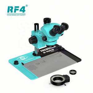RF4 7050TVP 2024 Microscope de réparation électronique à base métallique 7-50x Microscope stéréo trioculaire avec base détachable - Product Image 3