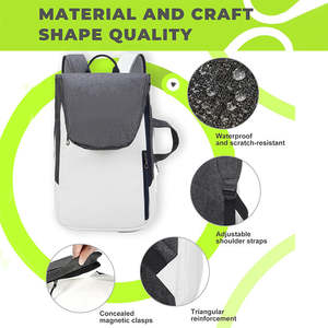 Sac à dos en nylon grande capacité personnalisé pour raquettes de badminton, tennis, pickleball, cricket – Sac de sport polyvalent pour raquettes - Product Image 6