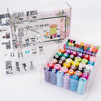 Kit de pieds presseurs pour machine à coudre 99 pièces avec 36 fils à coudre de couleurs variées, ensemble d'accessoires de couture pour la maison