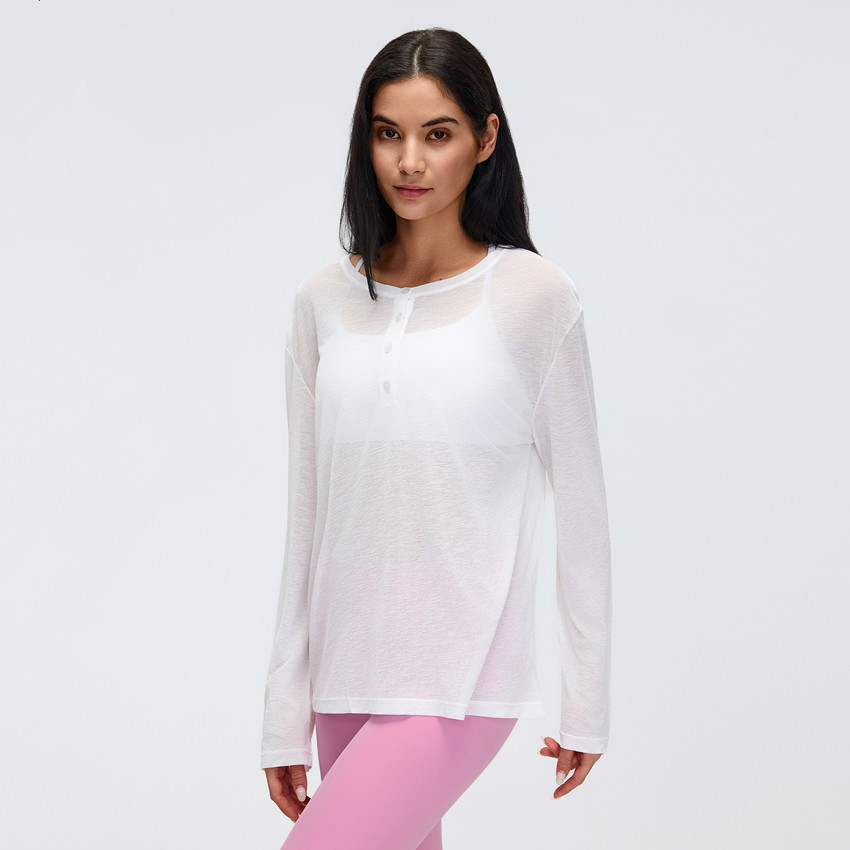 New Loose Transparent Top Running Lightweight Casual Tshirt Women Quick Dry Breathable Workout Yoga Top