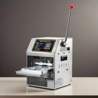 Machine de scellage manuelle commerciale pour petits gobelets de jus, lait de soja et yaourt, pour applications alimentaires