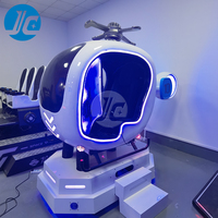 Simulador de Vuelo VR de 360 Grados para Interiores, con Construcción de Fibra de Vidrio y Metal, para Parques de Aventura y Parques de Trampolines, en Oferta