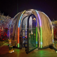 Tente modulaire préfabriquée de dôme de PC de polycarbonate transparent de maison de dôme pour le restaurant