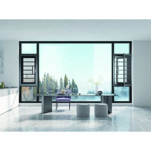 Fenêtres à battant modernes personnalisées en alliage d'aluminium isolées à double trempé avec conception insonorisée à haut rendement énergétique - Product Image 4