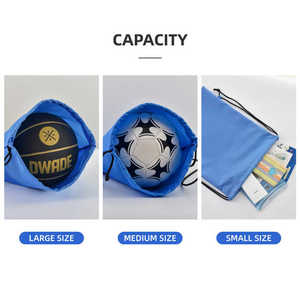 Factory Wholesale <b>Waterproof</b> <b>Drawstring</b> <b>Bag</b> School Gym Sport Lightweight <b>Drawstring</b> Pack - Product Image 2