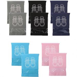 Custom Portable Daily Home <b>Storage</b> Drawstring Dustproof Transparent Window <b>Shoe</b> Bag - Product Image 1