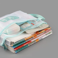 Carpeta de nailon A4 de doble capa, bolsa de almacenamiento de documentos con mango, suministros de papelería y oficina, precio más barato