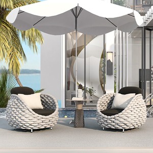Juego de Sillas de Sofá de Mimbre de Ratán Ecológico, Impermeable, Moderno y de Lujo, Económico, para Exteriores, para Hotel, Apartamento, <span class=keywords><strong>Muebles</strong></span> de Jardín - Product Image 2