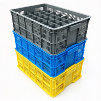 Égouttoir à vaisselle en verre à compartiments pour rangement de cuisine, bac de rangement en plastique empilable avec 24 compartiments pour bouteilles