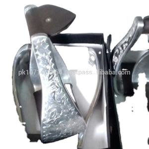Étriers occidentaux argentés cheval, nouvelle collection, 1 pièce, tampon argenté en aluminium, belle gravure entière, vente entière - Product Image 5