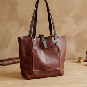 B.S INTERNATIONAL Sacs de week-end de luxe européens pour femmes, impression de logo personnalisé, cuir véritable, doublure en polyester, grande capacité - Product Image 4