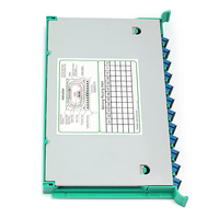 Aksesoris serat optik 12 inti ODF Fiber Optic Fusion Splicing Tray dengan SC Adapter dan SC Pigtail