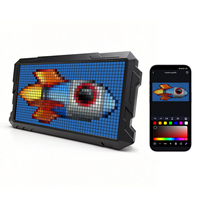 Écran LED Pixel Art Programmable Style Mecha 2448 Pixels RGB, Contrôle par Application, Personnalisable pour Bureau, Gaming, Décoration Intérieure, Certifié FCC/CE