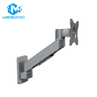 Support d'écran réglable Meisonic M8-EX02-W avec bras articulé à ressort à gaz, en alliage d'aluminium, capacité de charge de 10 kg