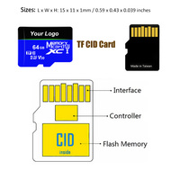 Tarjeta de Memoria Micro TF Clase 6 C10 de 128 GB, Tarjeta SD TF para Cámara de Acción GoPro, Teléfono Inteligente, Nintendo Switch, Tableta