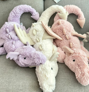 Peluche Jellycats, Súper Suave, Relleno de Algodón PP, Dragón Morado, Bolsa Antipolvo Completa, Dragón del Cielo y Arcoíris, Conejo Bonnie - Product Image 3