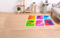 Tapis sensoriel tactile liquide non toxique de fabrication originale, jouets éducatifs pour enfants, tapis de jeu pour chambre d'enfant, carrelage sensoriel, sol, 6 pièces
