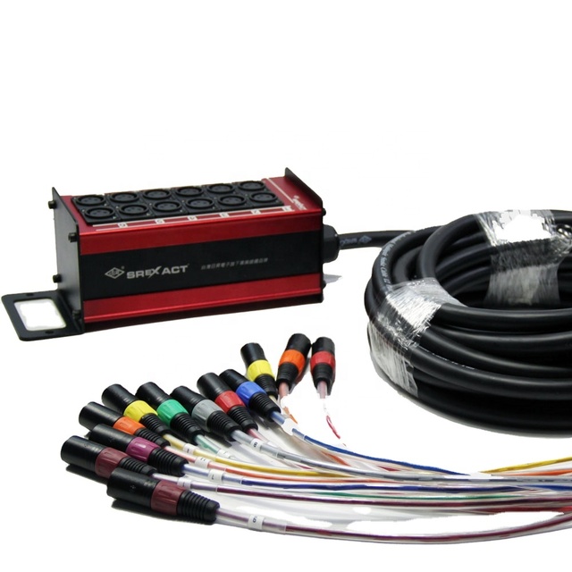 High Quality 8 Channel Twisted Pair PVC Foil Audio Snake Cable High Performance XLR Data Cables 30M for Industrial Application