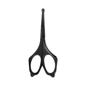 Stainless steel round-tipped nose hair <b>trimmer</b>, safety scissors, manual small scissors for men. - Product Image 5