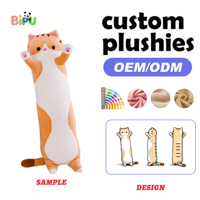 Coussin en peluche personnalisé en forme de loutre, rembourré de coton PP doux, design mignon, coussin décoratif en forme d'animal en peluche pour cadeau