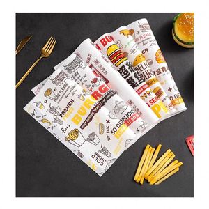 Food Grade Grease Oil Proof Custom Printed Colorful Normal Size Deli Warp Sandwich Food Hamburger Greaseproof <b>Wax</b> Wrapping <b>Paper</b> - Product Image 6