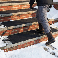 Tapis chauffant anti-givre HOMFUL en caoutchouc antidérapant multi-tailles pour escaliers, entrées et trottoirs