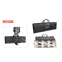 Expositor de Fondo para Ferias Comerciales, Plegable, de Doble Cara, con Caja de Luz LED de Tela SEG, Ultraligero, Portátil, de Fácil Montaje sin Herramientas