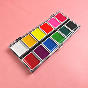 Paleta <span class=keywords><strong>de</strong></span> Pintura Facial Profesional <span class=keywords><strong>de</strong></span> 12 Colores al por Mayor |    No tóxico |   Certificado CE |   Suministros para pintura corporal. - Product Image 4