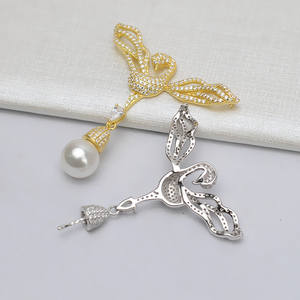 Pendentif en argent S925, accessoires de bijoux en perles DIY, support vide avec tête et motif d'oiseau, destiné aux marées 625 - Product Image 2