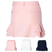 Robe pour femme de golf d'été personnalisée jupe courte avec ourlet à volants pour dissimuler le décolleté