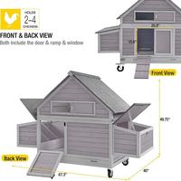 Fournisseur Poulailler Extérieur Poulailler Volaille Cage Grande Poule en Bois Imperméable Maison avec Grand Nichoir Chien Maison