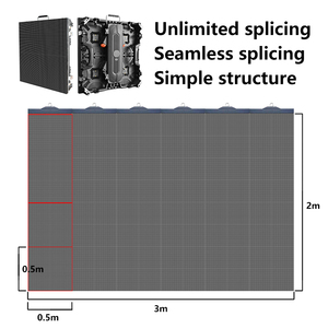 P2.6 P2.9 Panel De Pared De Video 500X1000mm Pantalla De Sistema De Conjunto Interior Para Exposición Interior Alquiler De Pantalla Pannello Led - Product Image 6