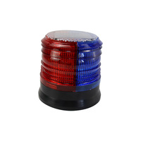 Feu de signalisation solaire LED étanche Aufiner, lumière de sécurité clignotante d'urgence, lumière de chantier routier, lumière de circulation rouge et bleue