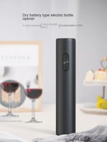 Ouvre-bouteille électrique automatique en acier inoxydable créatif, logo personnalisable, alimenté par piles