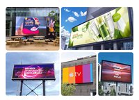Affichage publicitaire LED extérieur ultra-lumineux 6000 nits HDR10, lisible en plein soleil, IP65, panneau d'affichage LED SMD, mur vidéo LED
