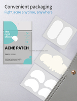 Patch anti-acné pour zone T, nez et menton, au curcuma et à l'aloe vera, respirant, invisible et à fixation sécurisée