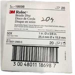 Disques de polissage 3M Scotch-Brite Roloc 18698 en nylon vert, diamètre intérieur 20 mm, pour disques de ponçage - Product Image 5