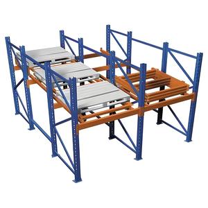 לדחוף בחזרה מזרן מחסן מחסן מדף מזרן כבד חובה מדפים פלדה קרים מדפים קרים לדחוף מערכת מתלה בחזרה - Product Image 1